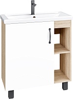 Grossman Тумба с раковиной Флай 70 дуб сонома/белая